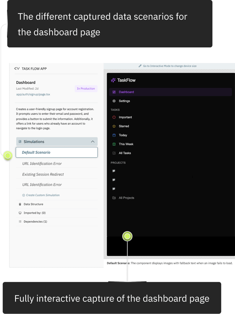 What are simulations? Different states of a function and interactive preview